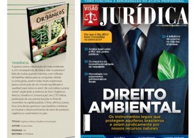 Revista Visão Jurídica – Destaque do livro ”Orgânicos Marcos, Desafios e Comunicação”