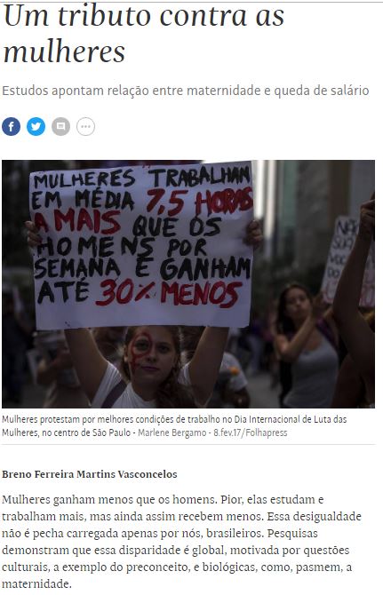 Folha de S. Paulo – Um tributo contra as mulheres