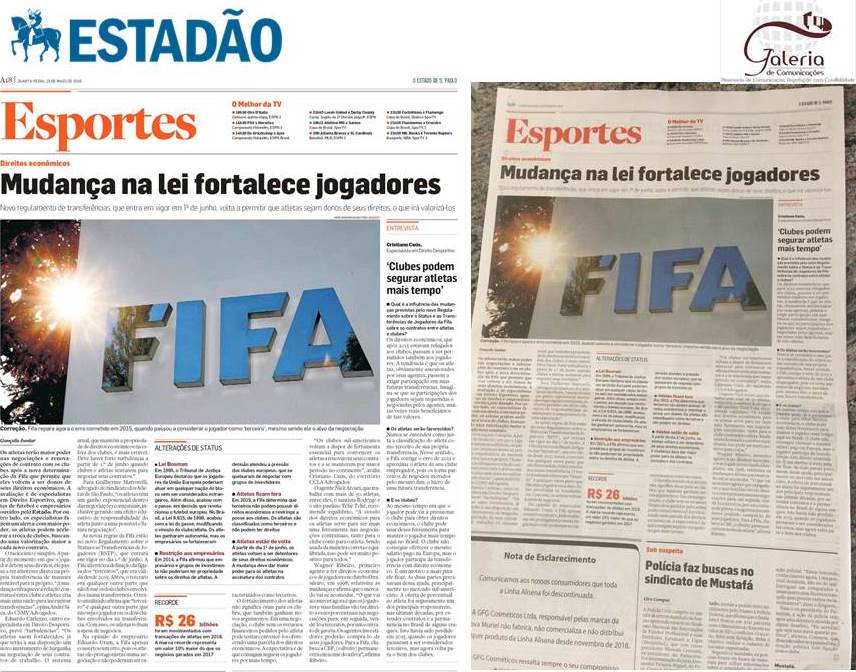 Estadão – Mudança na lei de transferências da Fifa vai fortalecer jogadores