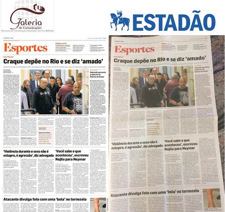 Estadão – Caso Neymar: ‘Violência durante o sexo não é estupro, é agressão’, diz advogada