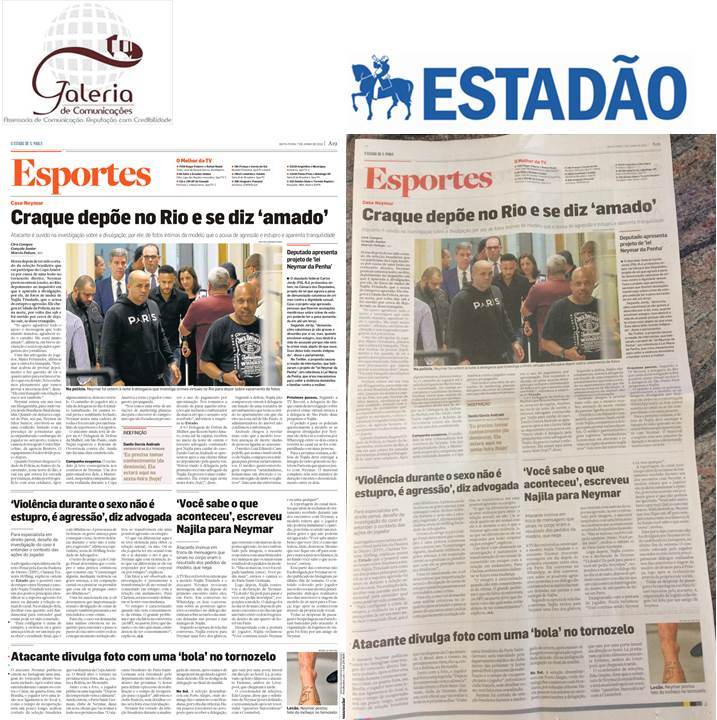 Estadão – Caso Neymar: ‘Violência durante o sexo não é estupro, é agressão’, diz advogada