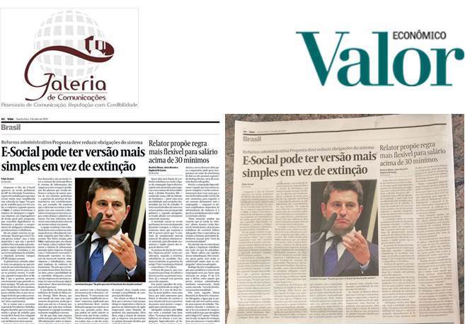 Valor Econômico – Relator propõe regra mais flexível para salário acima de 30 mínimos