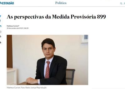 Estadão – As perspectivas da Medida Provisória 899