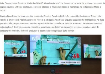 Abit Têxtil – OAB-SP discute sustentabilidade e tecnologia na indústria da moda