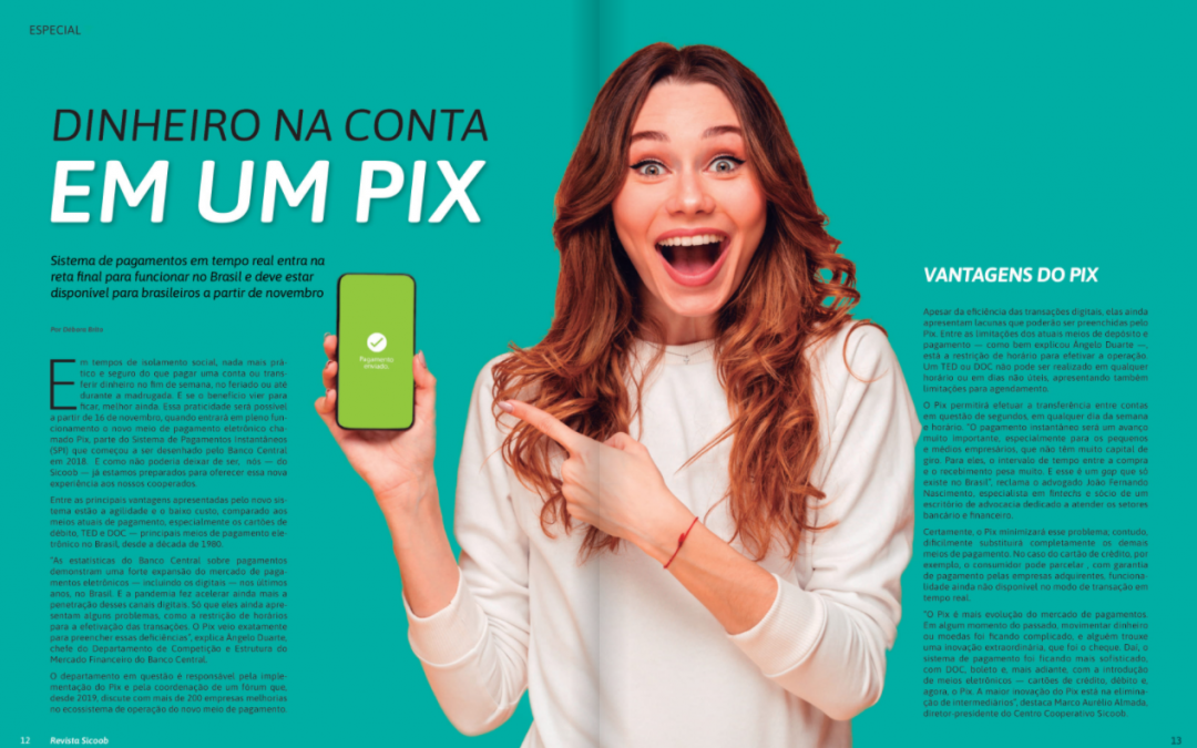 Sicoob – Dinheiro na conta em um PIX