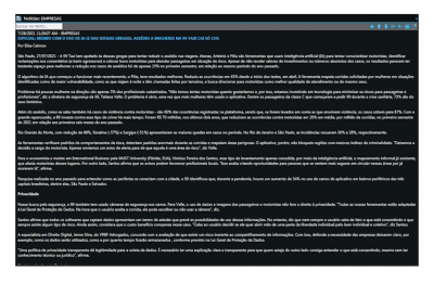 Estadão Broadcast – Especial: Mesmo com a utilização de IA (E das deusas gregas), assédio a mulheres na 99 táxi cai só 15%
