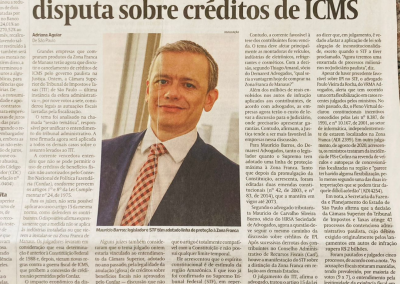 Valor Econômico – Empresas de São Paulo perdem disputa sobre cobrança de ICSM